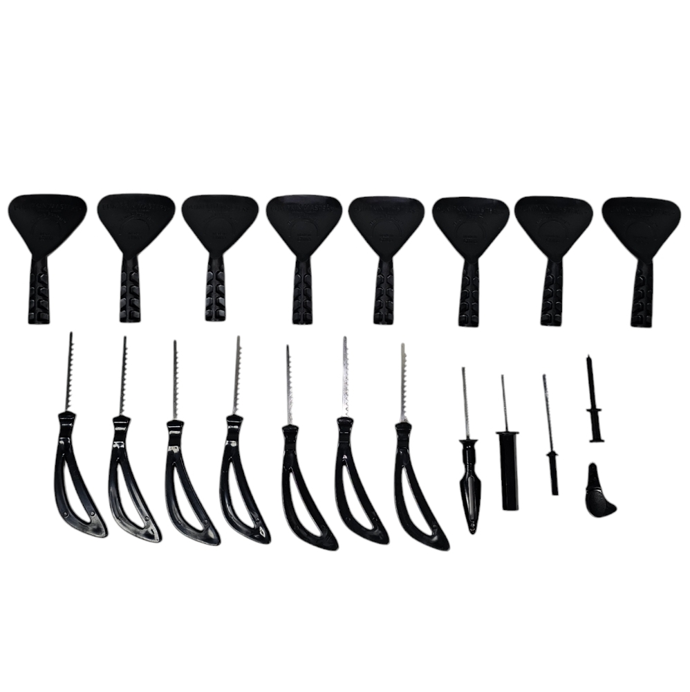 Pumpkin Masters Pumpkin Carving Lot Of‎ 20 Pieces- Scoops, Saws, Drills - Black